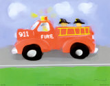 Fire Truck Posters by Anthony Morrow