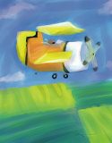 Biplane Posters by Anthony Morrow