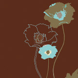 Golden Poppy IV Posters af Kate Knight