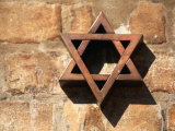 Juliet Coombe - Star of David on Wall in Jewish District, Venice, Italy Fotografická reprodukce