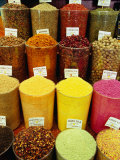 Baharat (Spices) and Cay (Tea) for Sale, Istanbul, Istanbul, Turkey Photographic Print by Diana Mayfield