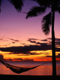 Hammock on Beach, Fiji Photographie par David Wall