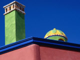 Colourfully Painted Chimney and Dome of a House in San Miguel De Allende, Guanajuato, Mexico Photographic Print by Jeffrey Becom