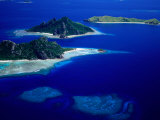 Aerial View of Islands, Fiji Photographic Print by David Wall