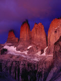 The Torres Del Paine (Towers of Paine) in Moonlight, Patagonia,Chile Photographic Print by Richard I'Anson