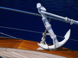 Anchor of Yacht Sailing on Gulf of Orosei, Sardinia, Italy Fotografisk tryk af Dallas Stribley