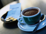 Hot Chocolate On Cafe Table, Barcelona, Spain Lámina fotográfica por Neil Setchfield