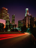 Dusk Lights Over the City, Los Angeles, California, USA Fotografisk tryk af Jan Stromme Dusk Lights Over the City, Los Angeles, California, USA Fotografisk tryk af Jan Stromme