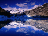 John Hopkins Glacier Mirrored in the Waters of Glacier Bay, Alaska, USA Photographic Print by Ralph Lee Hopkins