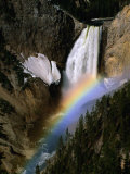 Rainbow Over Lower Falls, Yellowstone National Park, Wyoming, USA Photographic Print by Stephen Saks