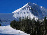 Lone Peak in Montana's Big Sky Ski Resort, Montana, USA Photographie par Stephen Saks