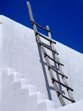 Architectural Detail with Ladder, Taos, New Mexico, USA Photographic Print by Richard Cummins