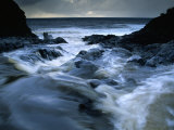 Oheo Stream Meeting Pacific Ocean (Seven Sacred Pools), Haleakala National Park, Maui, Hawaii, USA Photographic Print by Karl Lehmann