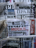 Russian Newspapers, Including Pravda and Moscow Evening News, at Newsstand, Moscow, Russia Photographic Print by Jonathan Smith Russian Newspapers, Including Pravda and Moscow Evening News, at Newsstand, Moscow, Russia Photographic Print by Jonathan Smith