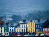 Colourful Houses on Misty Day, Bantry, Ireland Photographic Print by Oliver Strewe