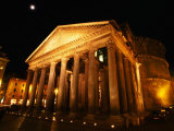 Full Moon Over Pantheon and Portico, Rome, Italy Photographie par Martin Moos