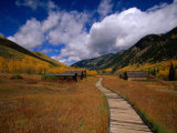 Historic Settlement of Ashcroft in the Snowmass Wilderness, Snowmass, Colorado, USA Photographie par Greg Gawlowski