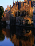 Beautiful Sunny Morning on the Canals of Bruges, Bruges, Belgium Photographic Print by Doug McKinlay