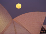 Full Moon Over Sydney Opera House, Sydney, Australia Photographic Print by Oliver Strewe