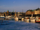 Boats on River Seen from Djurgardsbron Bridge, Stockholm, Sweden Photographic Print by Jonathan Smith