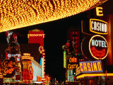 Fremont Street Lights at Night, Las Vegas, Nevada, USA Photographic Print by Curtis Martin