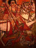 Detail of Wall Painting in Church, Ethiopia, Giclee Print