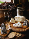Local Cheeses and Wine Yarra Valley, Victoria, Australia Photographic Print by John Hay