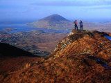 People on Slopes of Diamond Hill in Connemara National Park, Connemara, Ireland Photographic Print by Gareth McCormack