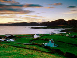 Houses and Farmland on Coast, Allihies, Ireland Photographic Print by Richard Cummins