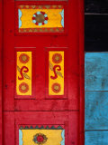 Detail of Traditional Carved Door in Santa Eulalla, Guatemala Fotografisk trykk av Jeffrey Becom Detail of Traditional Carved Door in Santa Eulalla, Guatemala Fotografisk trykk av Jeffrey Becom