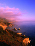 Sunset on the Big Sur Coastline, California, USA Photographic Print by Thomas Winz