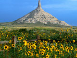 Soft Limestone Formation Chimney Rock, Nebraska, USA Lámina fotográfica por Stephen Saks
