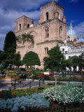 Cathedral of Cuenca Looking Next to Parque Calderon, Cuenca, Azuay, Ecuador Photographic Print by Grant Dixon