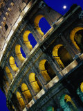 The Colosseum Lit Up at Night, Rome, Lazio, Italy Photographic Print by Glenn Beanland