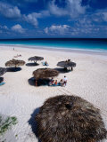View of Famous Pink Sand Beach, Eleuthera, Pink Sands Beach, Harbour Island, Bahamas Photographic Print by Greg Johnston