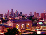 Union Station and Other City Buildings at Sunset, Kansas City, USA Photographic Print by Richard Cummins