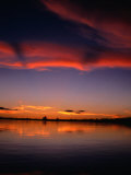 Sunset Over Water in the Amazon Region, Amazonas, Peru Photographie par Shannon Nace