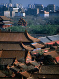 Forbidden City and Modern Buildings in Distance, Beijing, China Photographic Print by Martin Moos