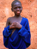 Portrait of Boy in Togoville, Togo, Africa, Photographic Print