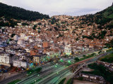 View of Rio's Most Famous Favela, or Slum, Rocinha, Rio De Janeiro, Brazil Photographic Print by John Maier Jr.