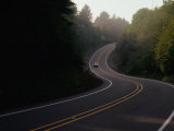 Car Driving Down Highway 101, Olympic National Park, USA Photographic Print by Nicholas Pavloff