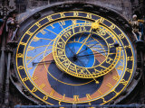 Face of Astronomical Clock in Old Town Square, Prague, Czech Republic Photographie par Chris Mellor