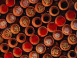 Grains and Tika Powder for Sale for Offerings at Dasaswamedh Ghat, Varanasi, Uttar Pradesh, India Photographie par Richard I'Anson