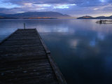 Jetty of Flathead Lake at Dusk, Montana, USA Photographic Print by Rob Blakers
