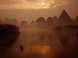 Sunrise Over River Li, Yangshuo, Guangxi, China Photographic Print by Diana Mayfield Sunrise Over River Li, Yangshuo, Guangxi, China Photographic Print by Diana Mayfield