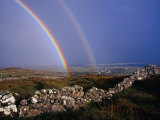 Rainbow Over Stone Walls, Ireland Photographic Print by Gareth McCormack
