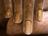 The Hands of Buddha at Wat Si Chum in Sukhothai Historical Park, Sukhothai, Thailand Photographie par Frank Carter