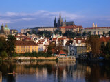 Prague Castle and Mala Strana (Small Quarter) Seen from Across Vltava River, Prague, Czech Republic Photographic Print by Jonathan Smith