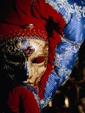 Elaborate and Ornate Mask for Venice Carnival, Venice, Italy Fotografie-Druck von Damien Simonis