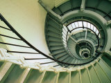 The Spiral Staircase at the Ponce Deleon Inlet Lighthouse,Daytona Beach, Florida, USA Lámina fotográfica por Richard Cummins